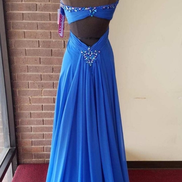 Morí Lee Blue Dress (size 18) - Picture 5 of 9